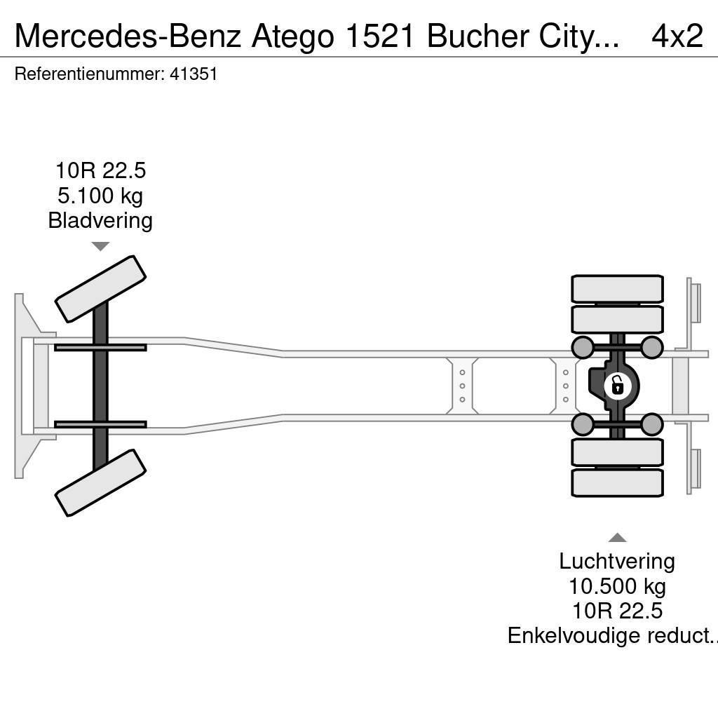 Mercedes-Benz Atego 1521 Bucher Cityfant 6000 Pometalni stroji