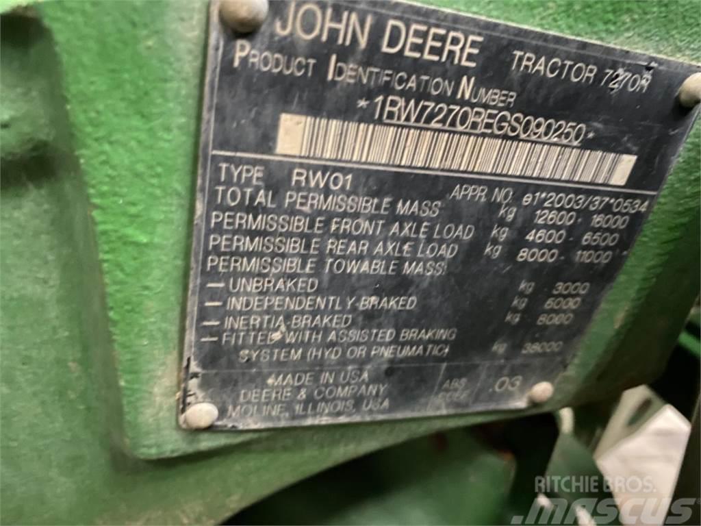 John Deere 7270R Traktorji