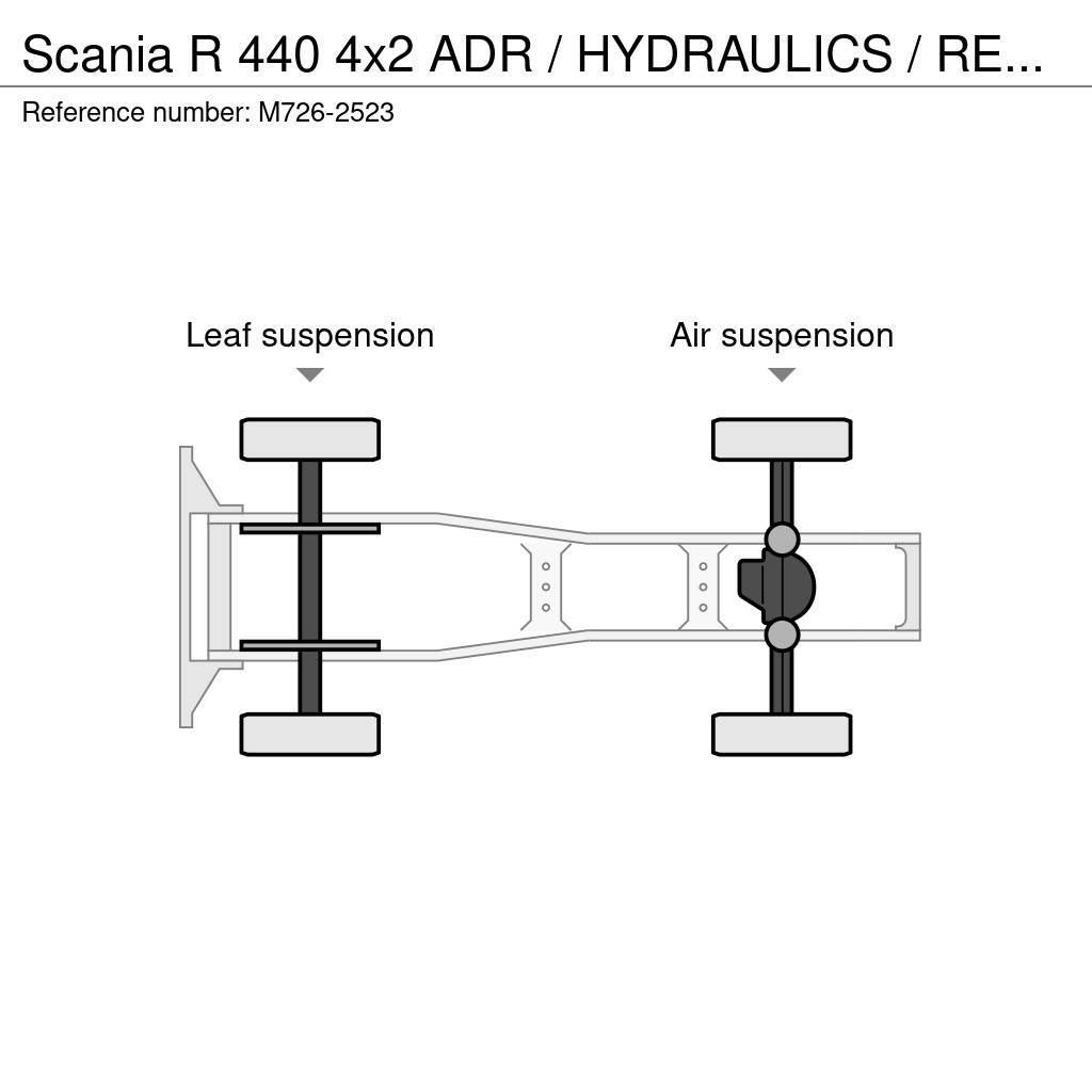 Scania R 440 4x2 ADR / HYDRAULICS / RETARDER Vlačilci