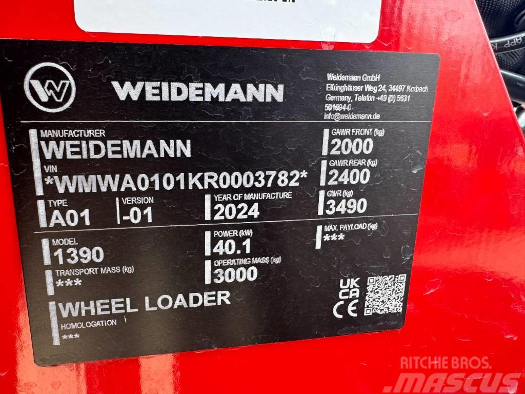 Weidemann 1390 Skid steer mini nakladalci