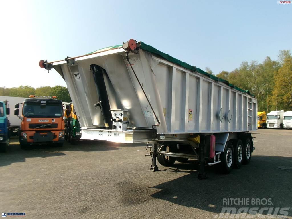 Benalu Tipper trailer alu 25 m3 + tarpaulin Polprikolice prekucniki - kiper