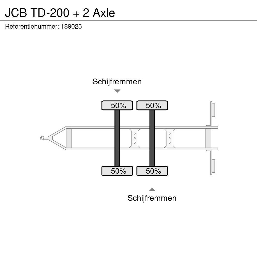 JCB TD-200 + 2 Axle Prikolica s ponjavo
