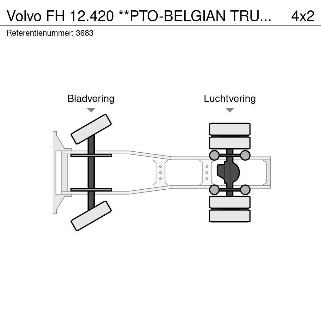 Volvo FH 12.420 **PTO-BELGIAN TRUCK-LOW MILEAGE** Vlačilci
