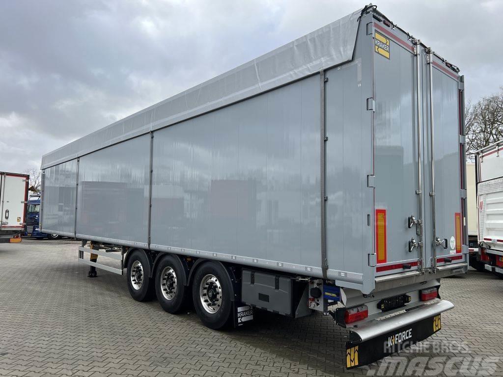 Kraker 92m3 K-Force New/Neu 10MM Cargo floor Liftas Alumi Tovorne pohodne polprikolice