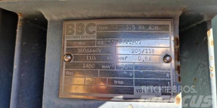 BBC Brown Boveri 110kW Elektromotor Motorji