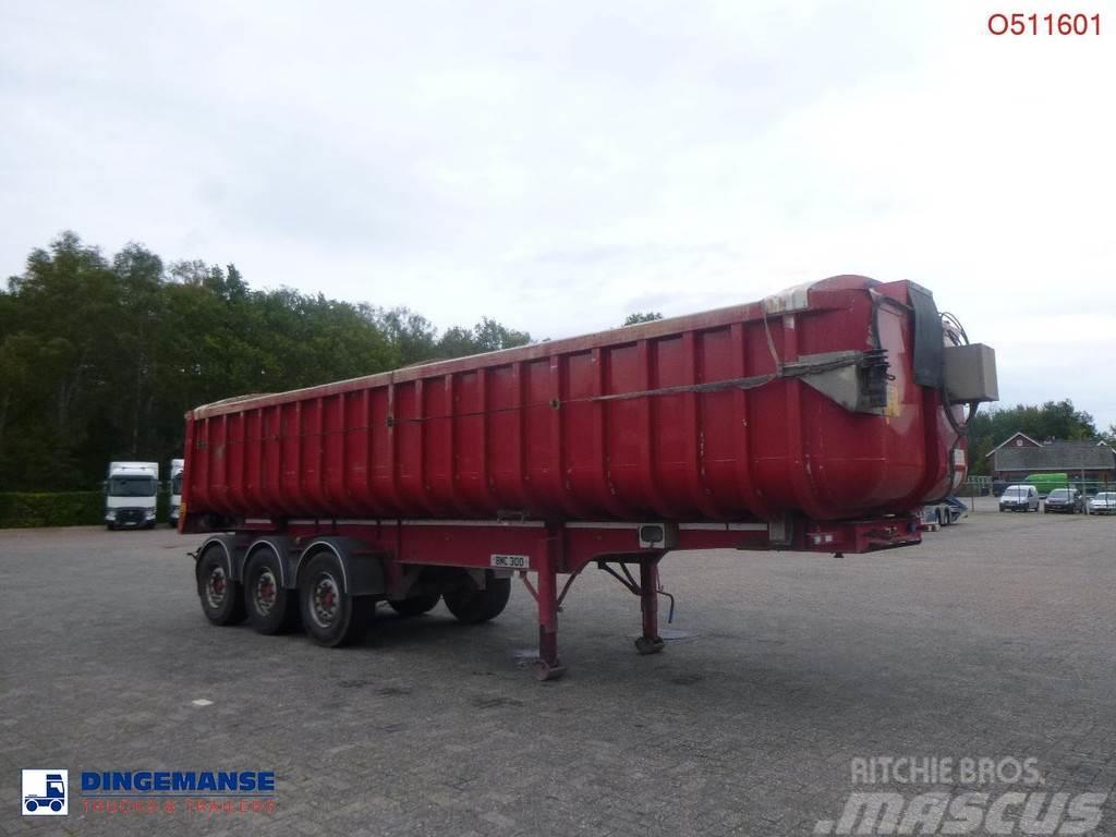 Fruehauf Tipper trailer alu 34.6 m3 + tarpaulin Polprikolice prekucniki - kiper