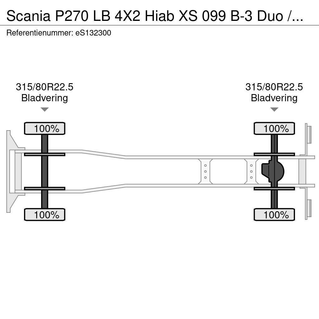 Scania P270 LB 4X2 Hiab XS 099 B-3 Duo / NEW/UNUSED Rabljeni žerjavi za vsak teren