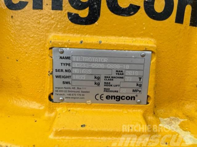 Engcon EC233-QS80-QS80-10, good condition Rotatorji