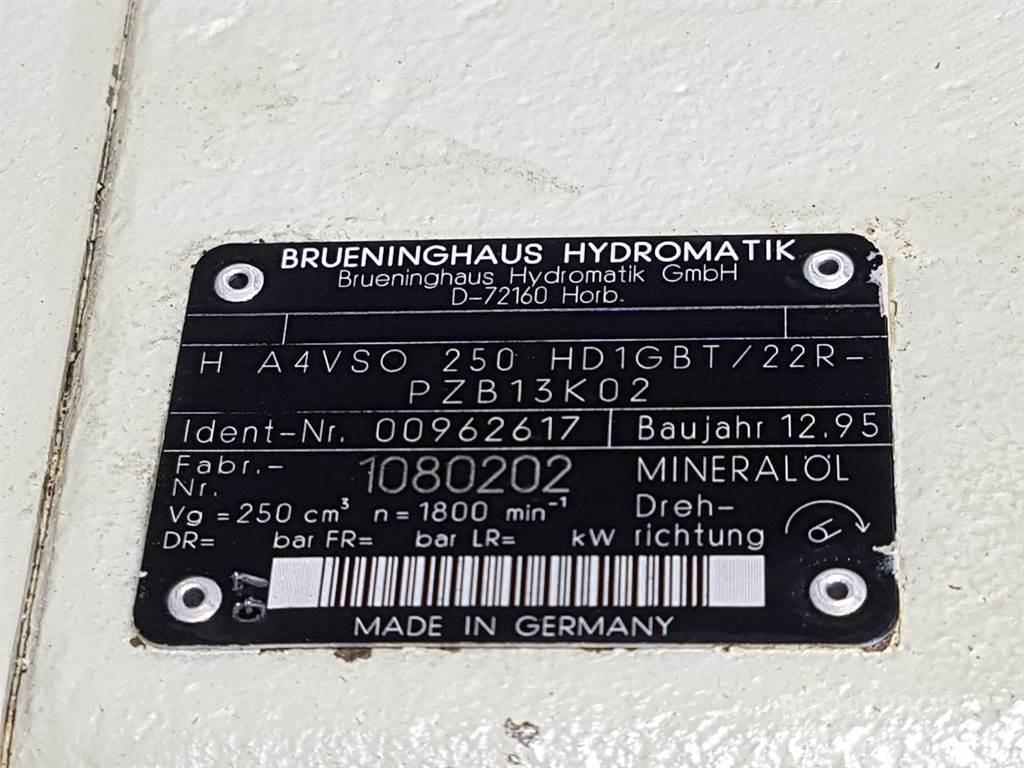Brueninghaus Hydromatik H A4VSO250HD1GBT/22R - R910962617 - Drive pump Hidravlika