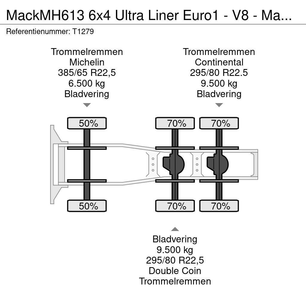 Mack MH613 6x4 Ultra Liner Euro1 - V8 - Manual - PTO - Vlačilci