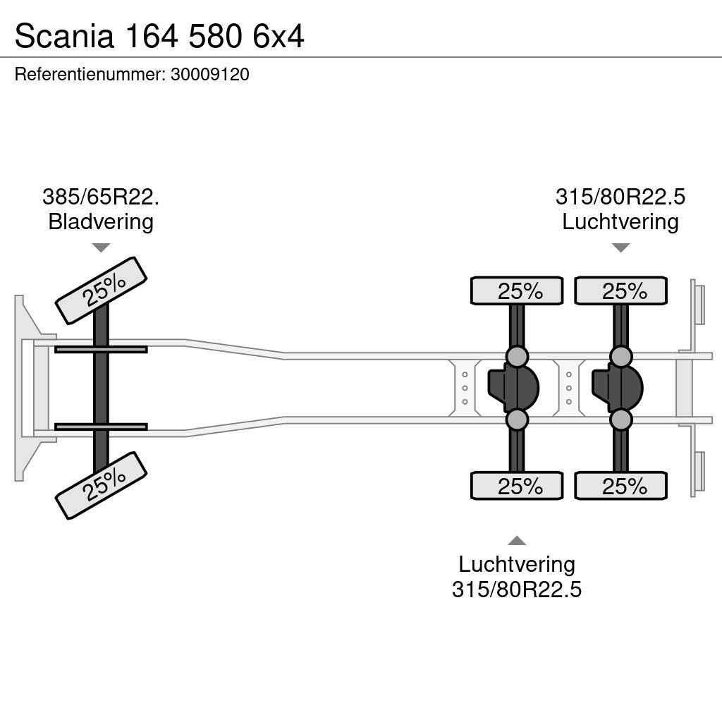 Scania 164 580 6x4 Tovornjaki-šasije