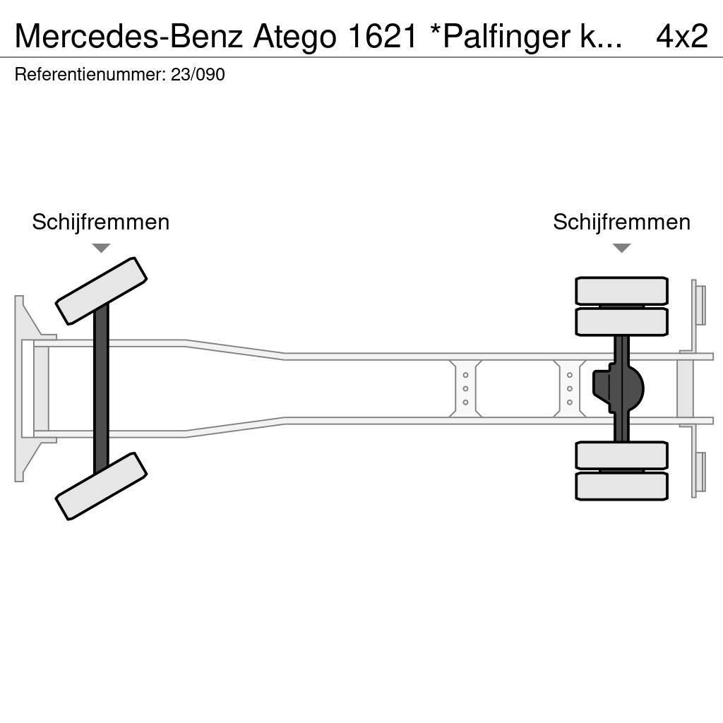 Mercedes-Benz Atego 1621 *Palfinger kraan*Containersysteem*lucht Kotalni prekucni tovornjaki