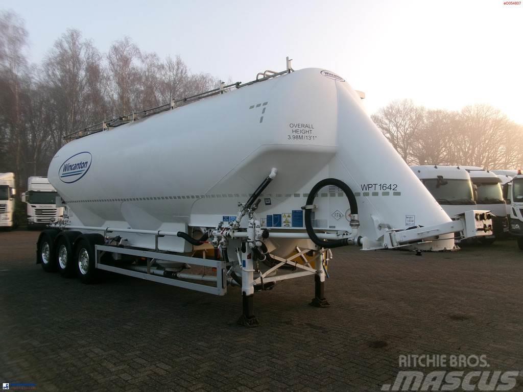 Feldbinder Powder tank alu alu 49 m3 / 1 comp Polprikolice cisterne