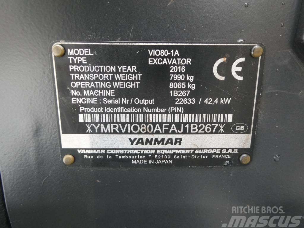 Yanmar Vio 80-1A Midi bagri 7t – 12t