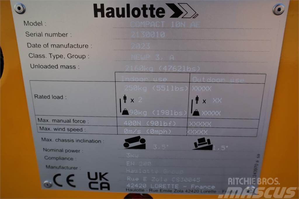 Haulotte COMPACT 10N  Valid inspection, *Guarantee! 10m Wor Škarjaste dvižne ploščadi