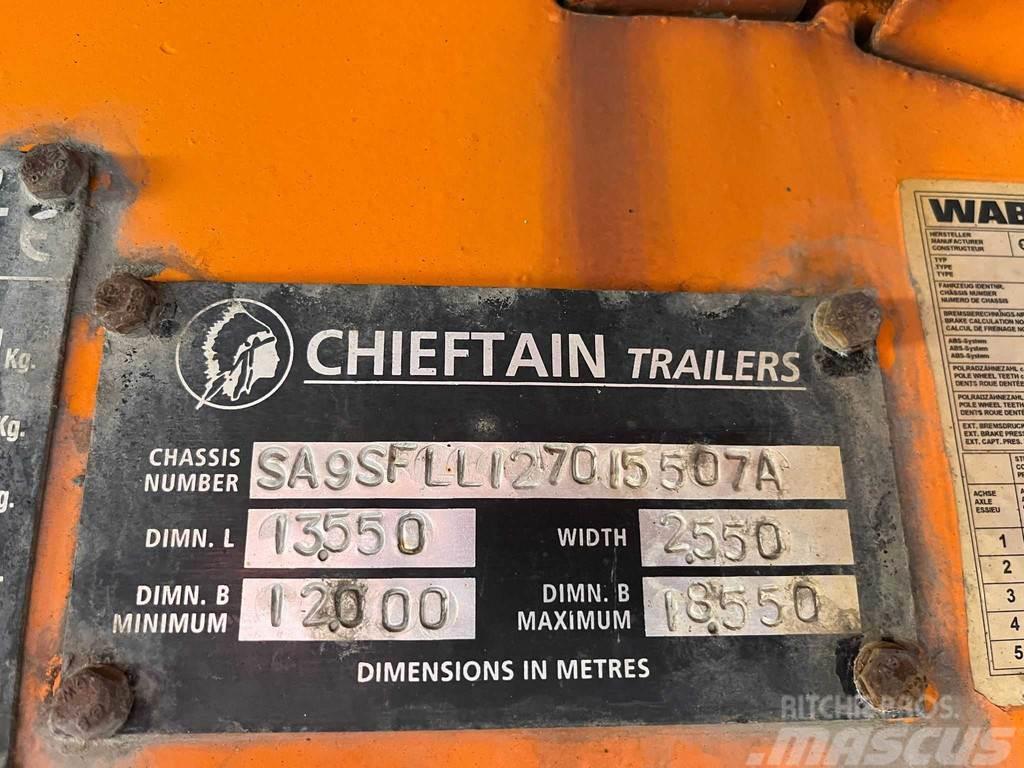 Chieftain SFLL 1270 PLATFORM L=9315 mm Nizko noseče polprikolice