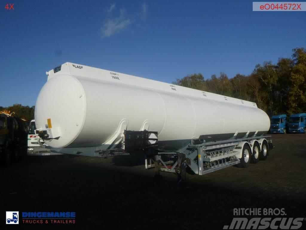 LAG Fuel tank alu 44.4 m3 / 6 comp + pump Polprikolice cisterne