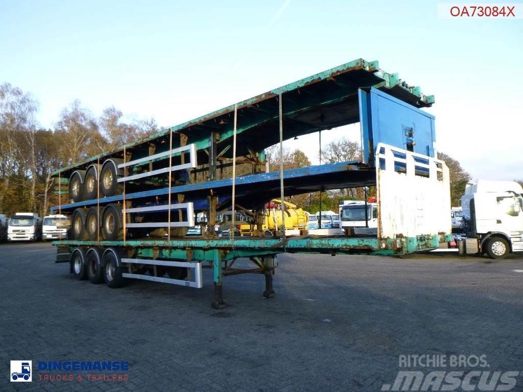 SDC Stack - 3 x platform trailer 13.6 m / 39 t Plato/keson polprikolice