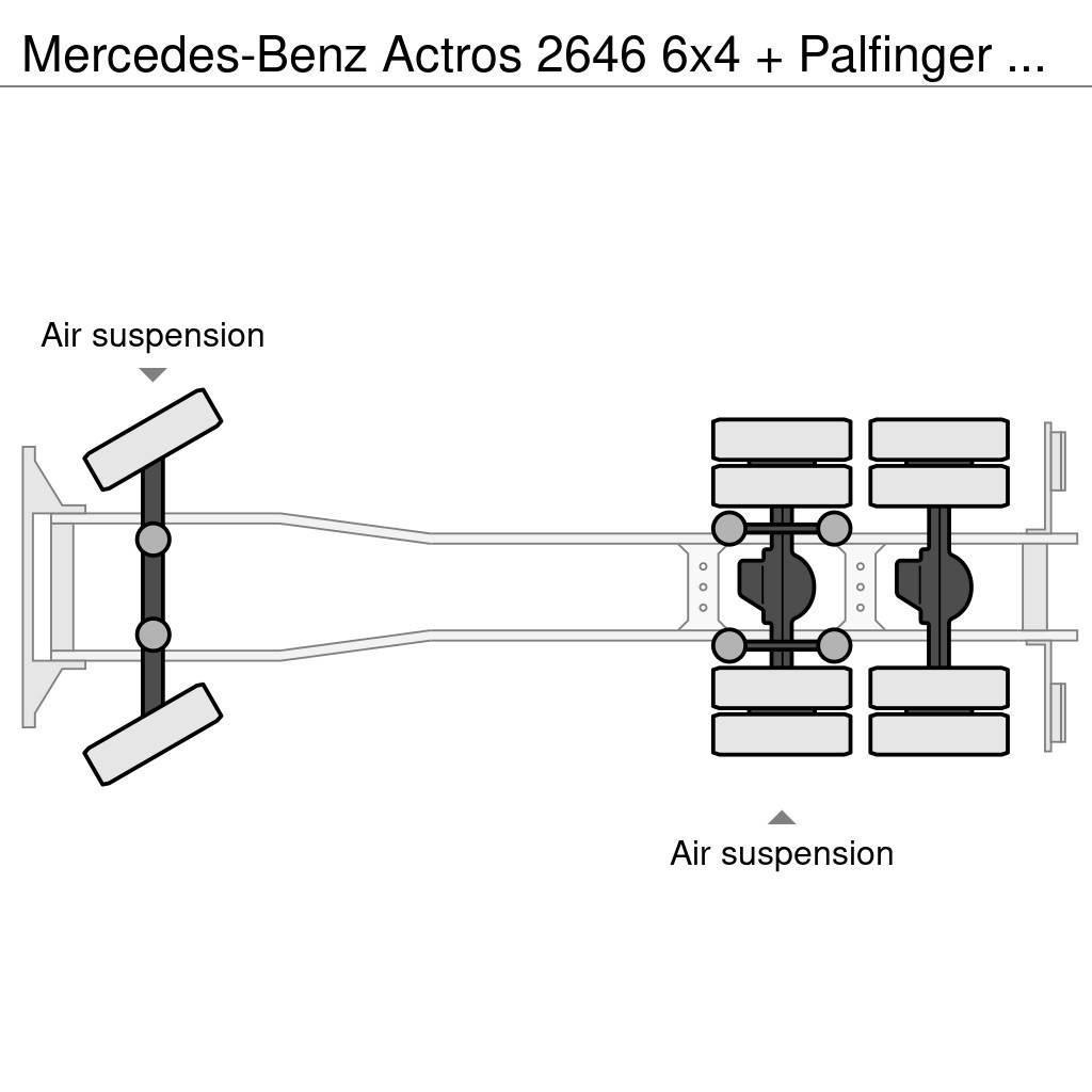 Mercedes-Benz Actros 2646 6x4 + Palfinger PK29002 D (winch) Rabljeni žerjavi za vsak teren