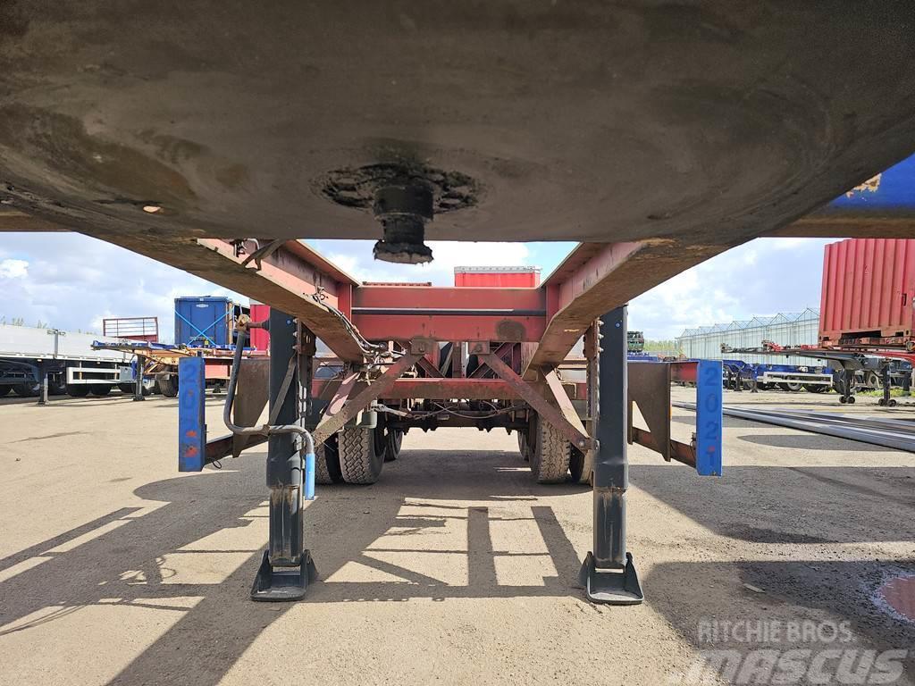 Köhler Elmshorn 20 ft container chassis  steel springs do Kontejnerske polprikolice
