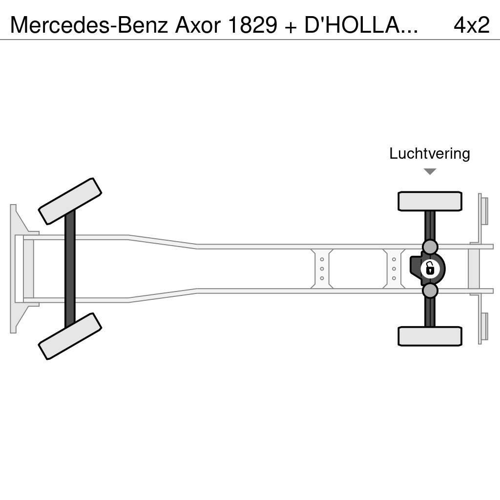 Mercedes-Benz Axor 1829 + D'HOLLANDIA 2000 KG Tovornjaki zabojniki