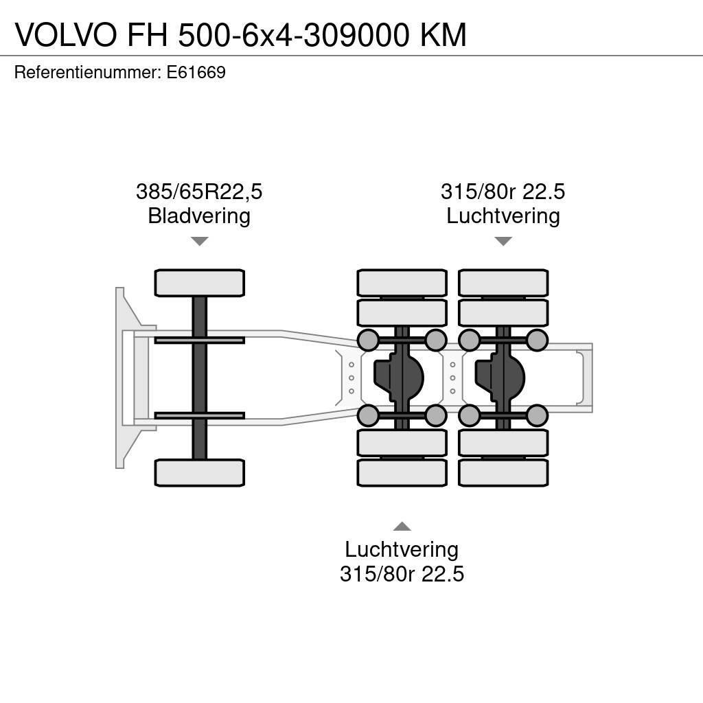 Volvo FH 500-6x4-309000 KM Vlačilci