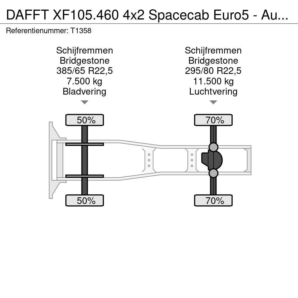DAF FT XF105.460 4x2 Spacecab Euro5 - Automatic - Stan Vlačilci