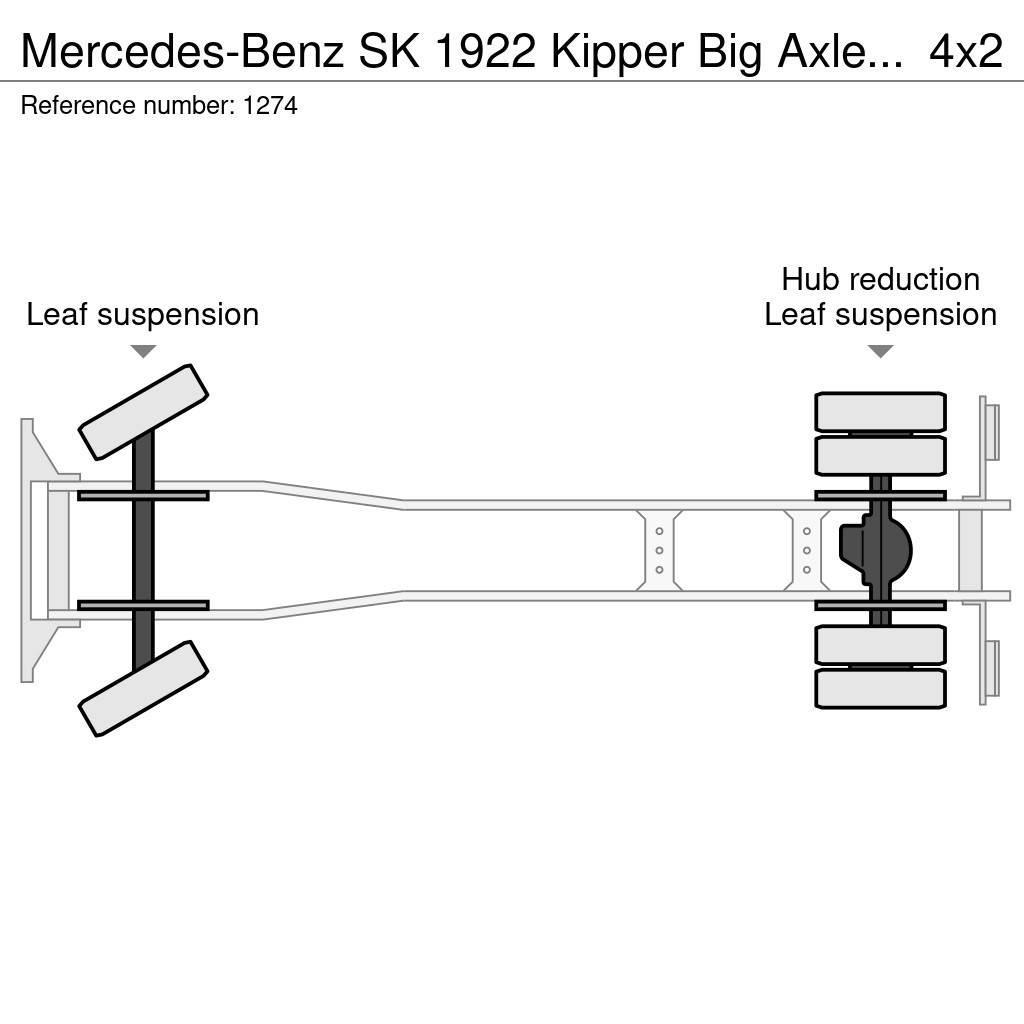 Mercedes-Benz SK 1922 Kipper Big Axle Full Steel Suspension V6 G Kiper tovornjaki