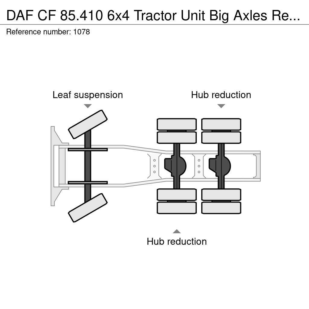 DAF CF 85.410 6x4 Tractor Unit Big Axles Retarder Good Vlačilci