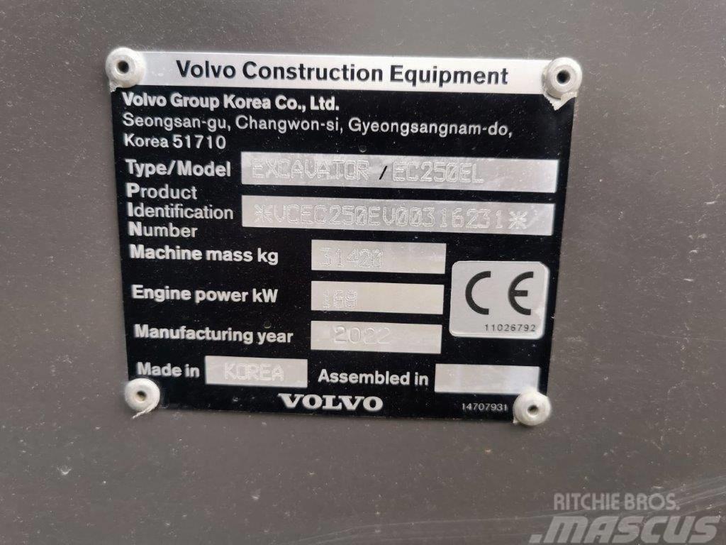 Volvo EC250EL Bagri goseničarji