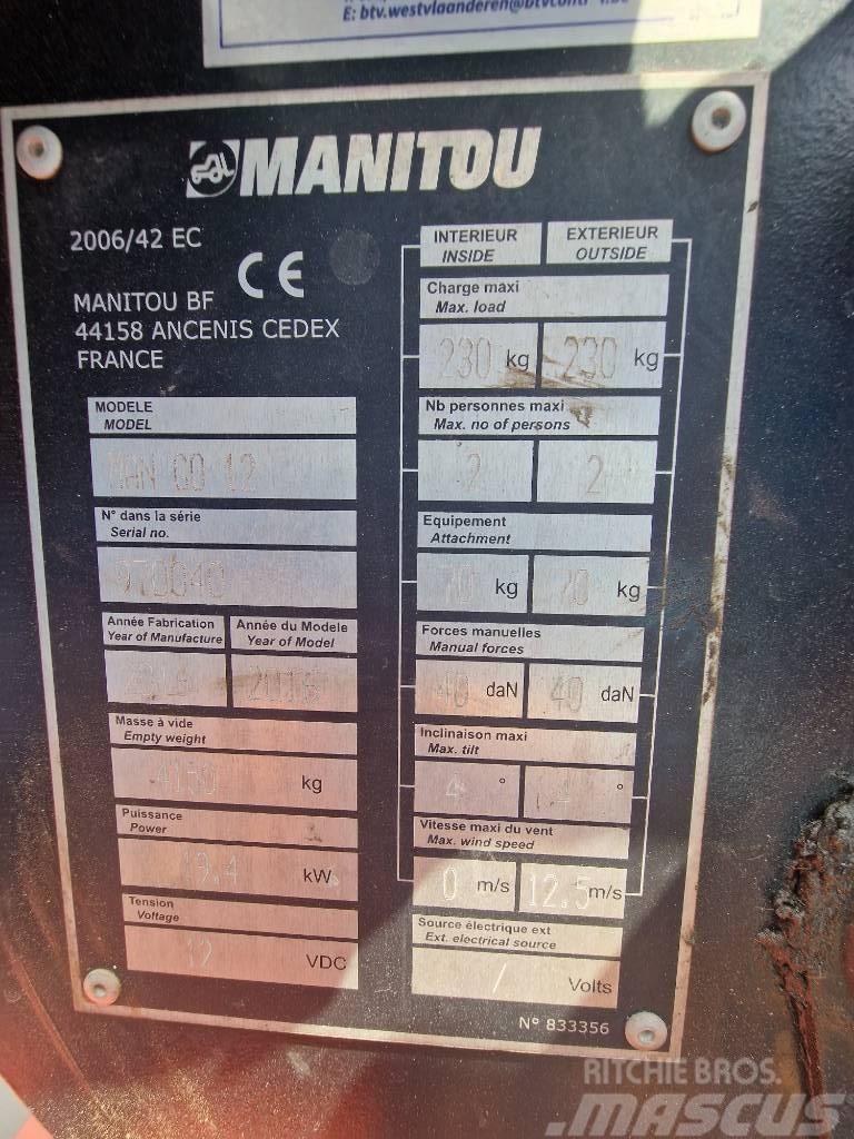 Manitou Mango 12 Zglobne dvižne ploščadi