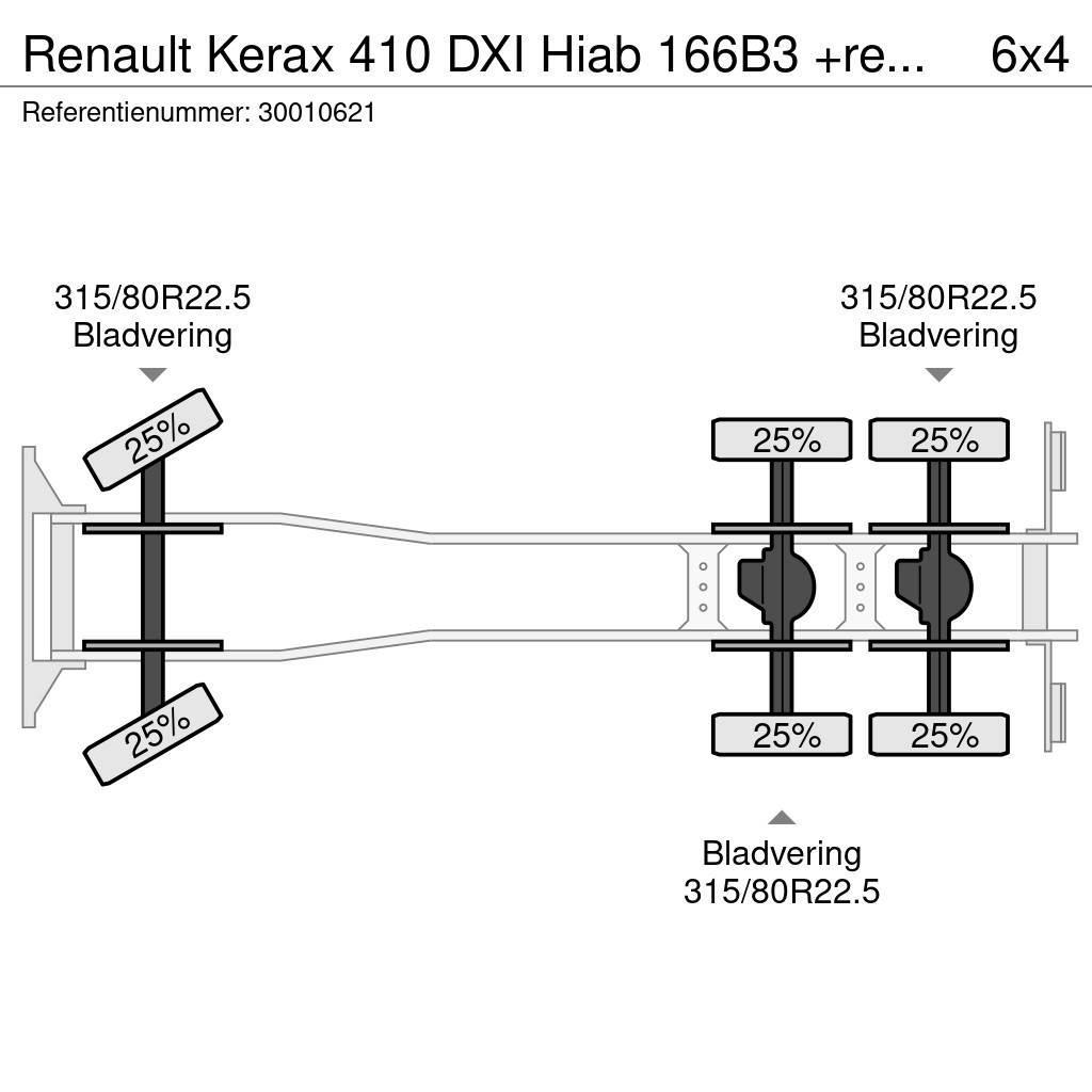 Renault Kerax 410 DXI Hiab 166B3 +remote Tovornjaki z žerjavom