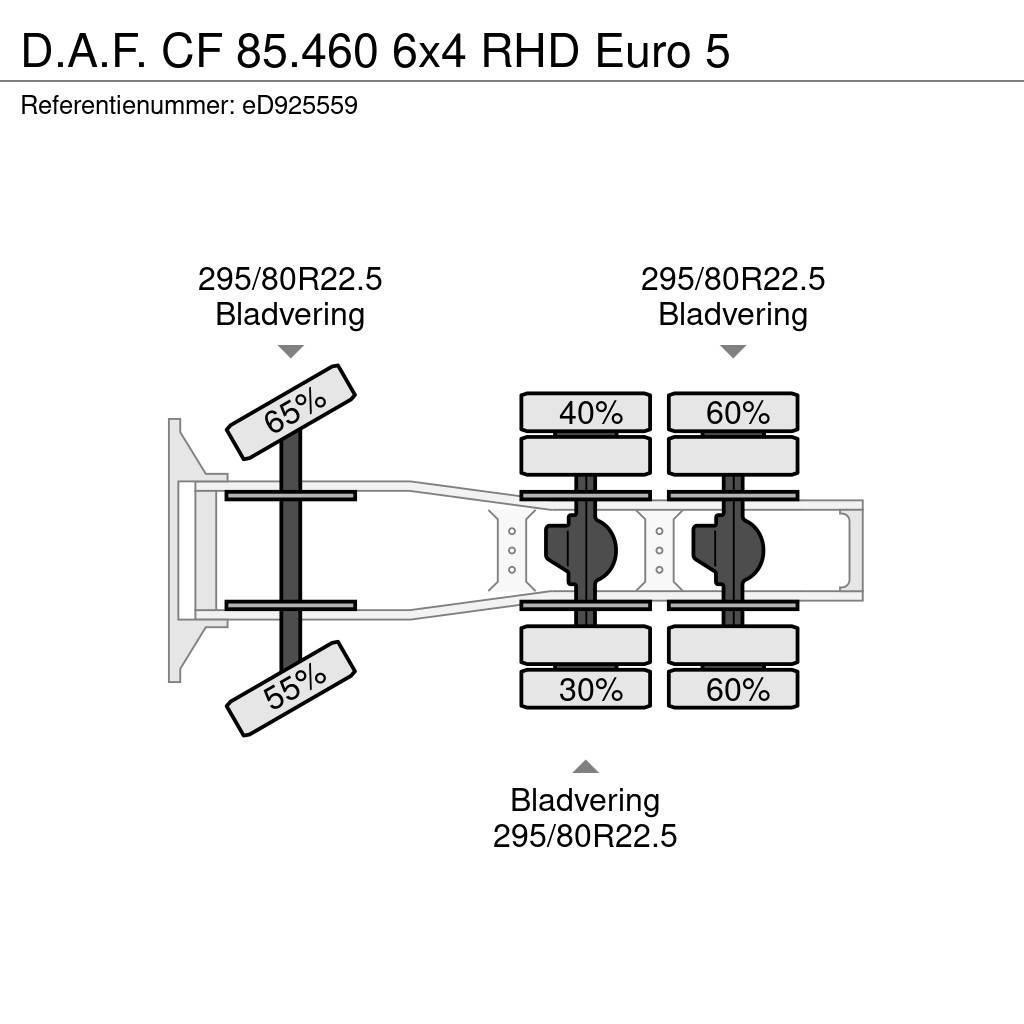 DAF CF 85.460 6x4 RHD Euro 5 Vlačilci