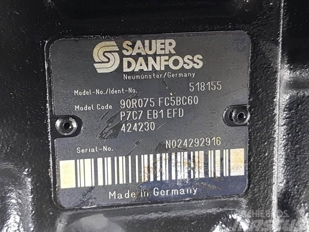 Sauer Danfoss 90R075FC5BC60P7C7-518155-Drive pump/Fahrpumpe/Pomp Hidravlika