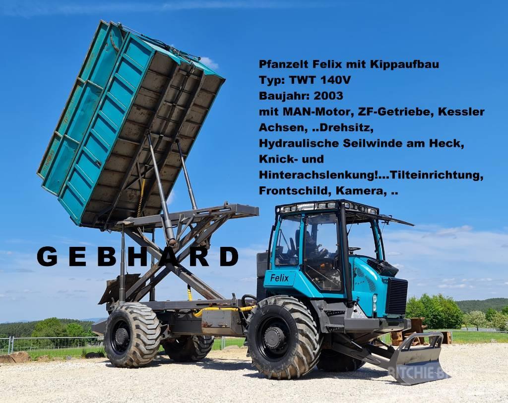 Pfanzelt Felix TWT 140V mit Seiwinde/Kipper/MAN-Motor/ZF-Ge Gozdarski traktorji