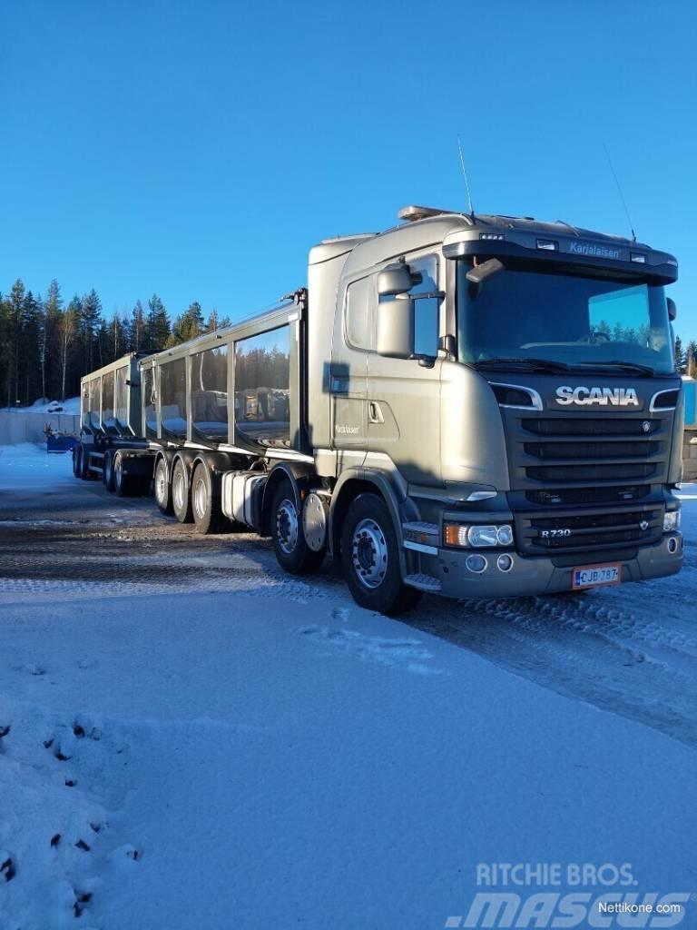 Scania R730 - 58 m3 yhdistelmä LB10x4*6HNB Kiper tovornjaki