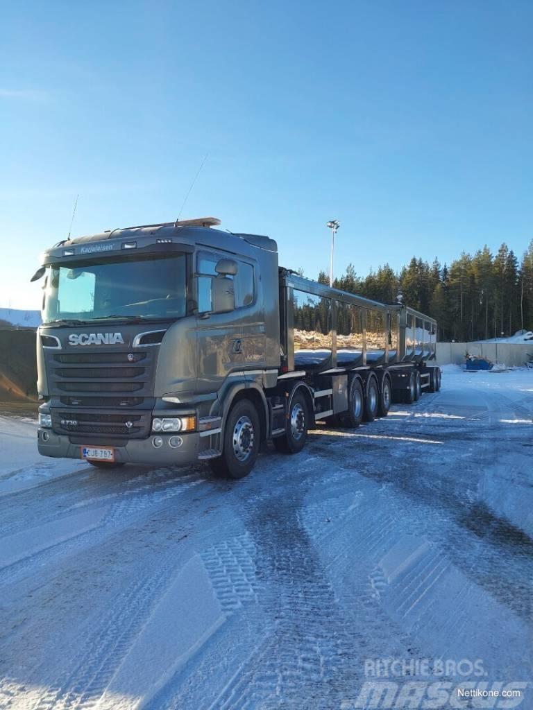 Scania R730 - 58 m3 yhdistelmä LB10x4*6HNB Kiper tovornjaki