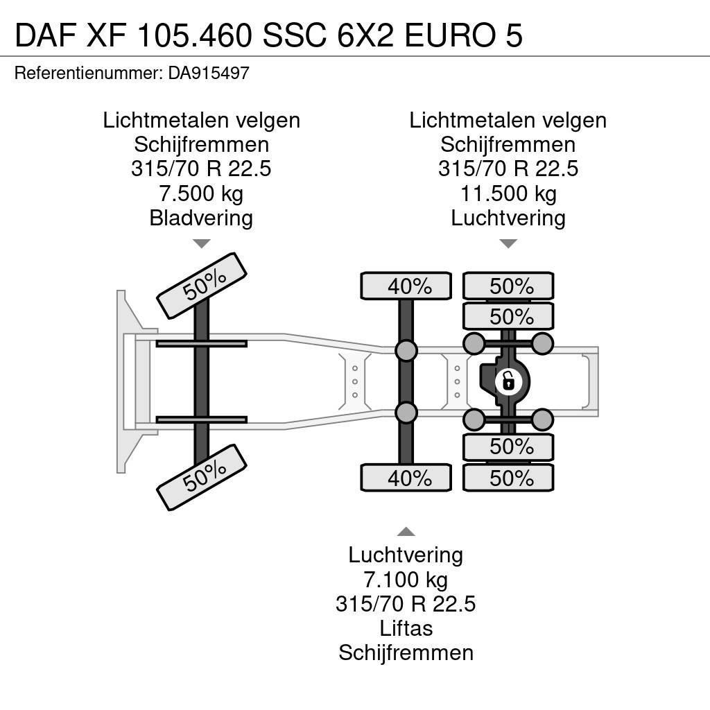 DAF XF 105.460 SSC 6X2 EURO 5 Vlačilci