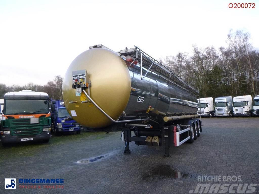 Van Hool Chemical tank inox L4BH 30 m3 / 1 comp / ADR 29/08 Polprikolice cisterne