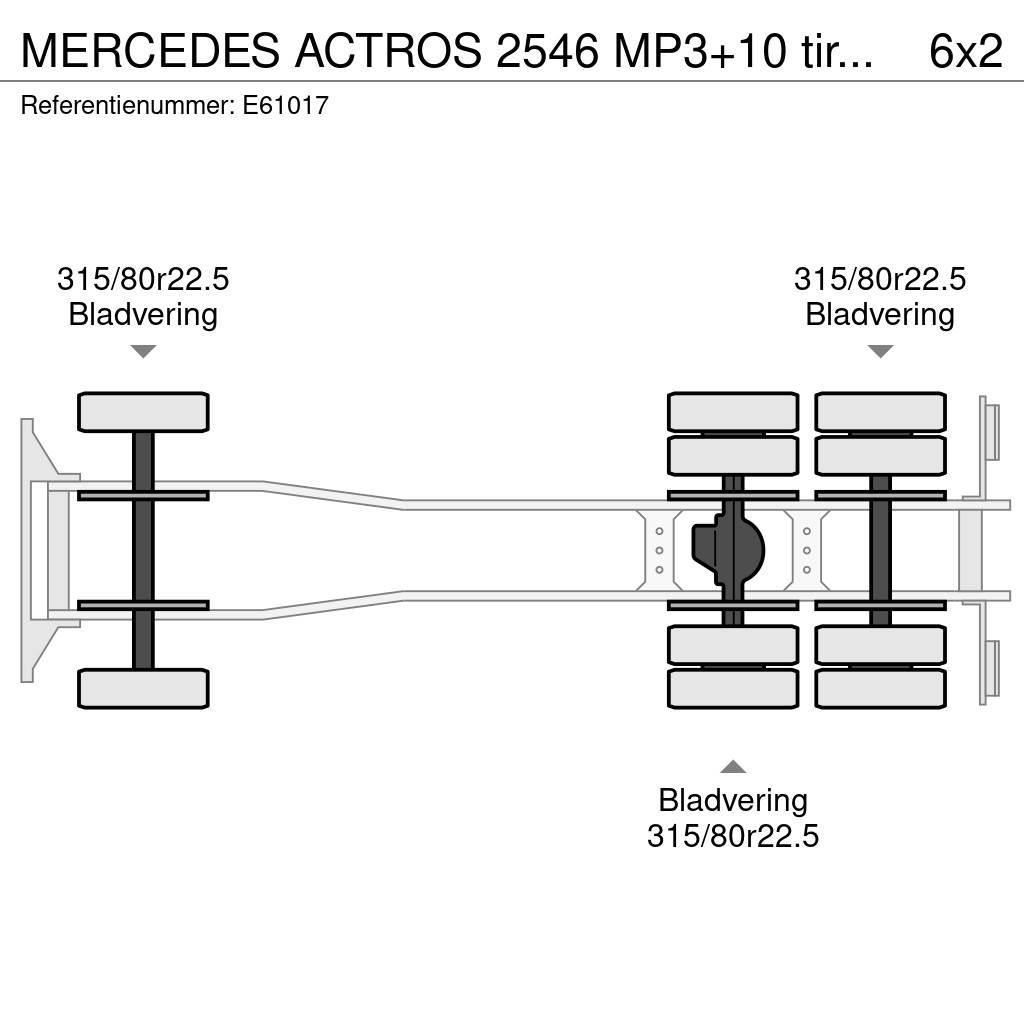 Mercedes-Benz ACTROS 2546 MP3+10 tires/pneus Kontejnerski tovornjaki
