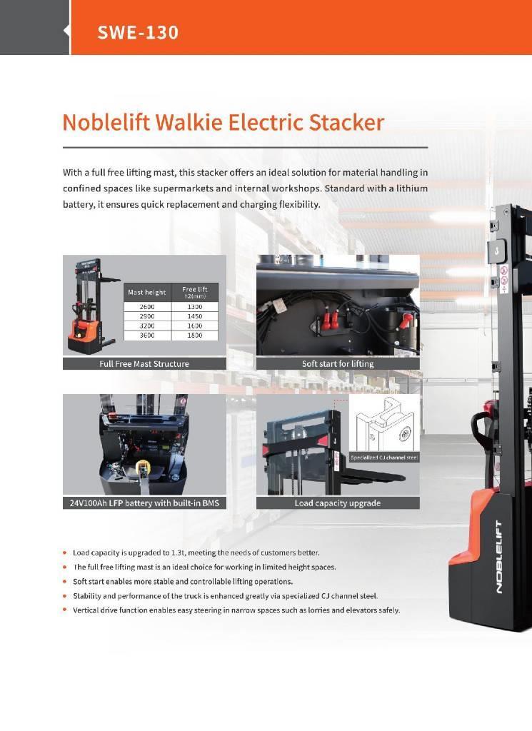 Noblelift SWE 130 Ročni električni viličar
