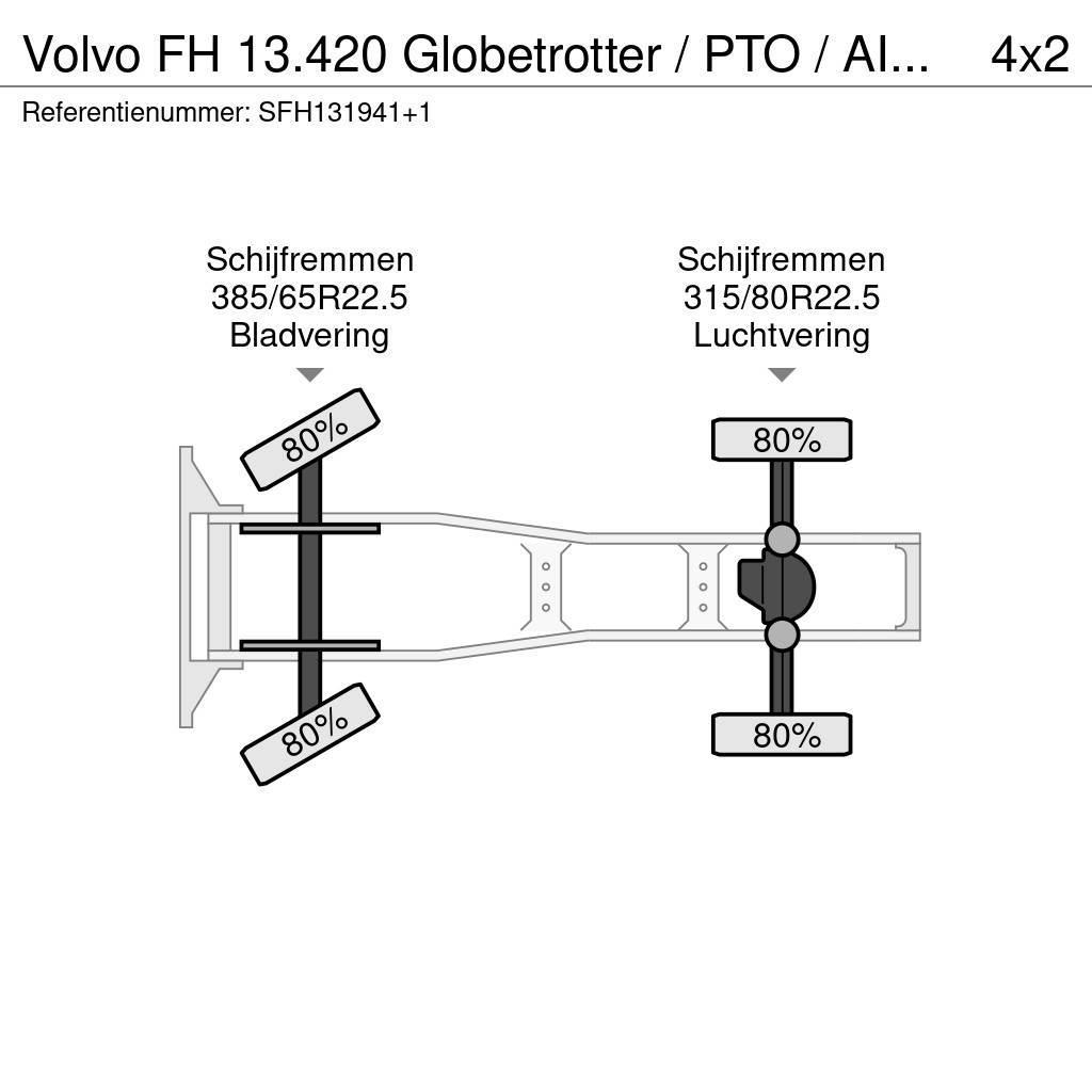 Volvo FH 13.420 Globetrotter / PTO / AIRCO / VEB Vlačilci