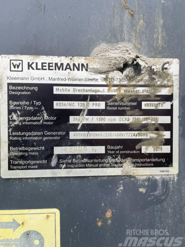 Kleemann K034 / MC 120 Z Pro Mobilni drobilniki