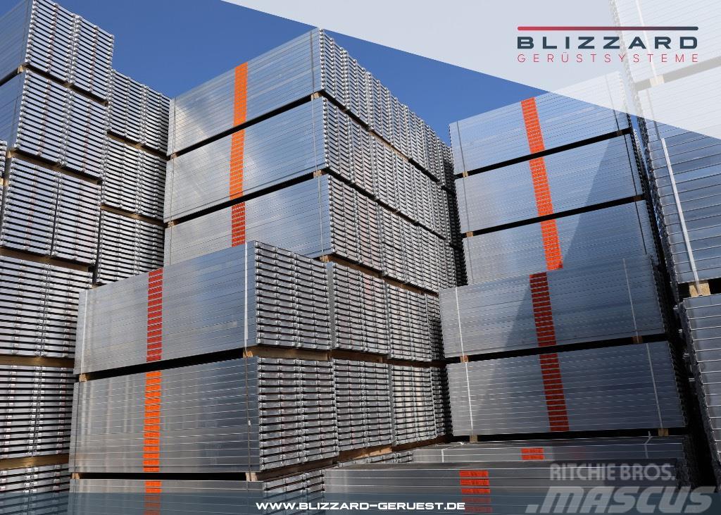  163,45 m² Blizzard Alu Gerüst mit Robustböden Bliz Gradbeni odri