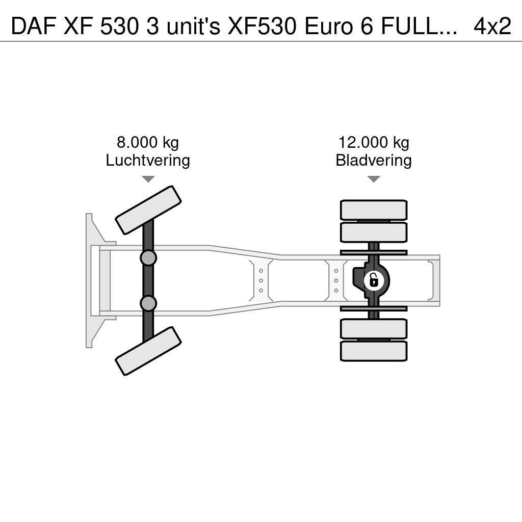 DAF XF 530 3 unit's XF530 Euro 6 FULL-SPOILER ZF-Intar Vlačilci