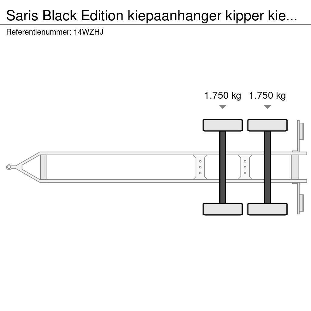Saris Black Edition kiepaanhanger kipper kieper 3500kg H Prikolica s ponjavo