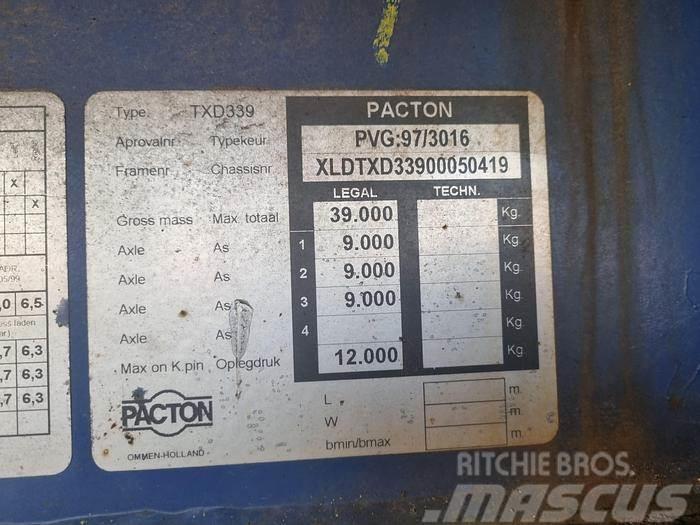 Pacton TXD 339 | Air suspension | BPW ECO P drum Plato/keson polprikolice