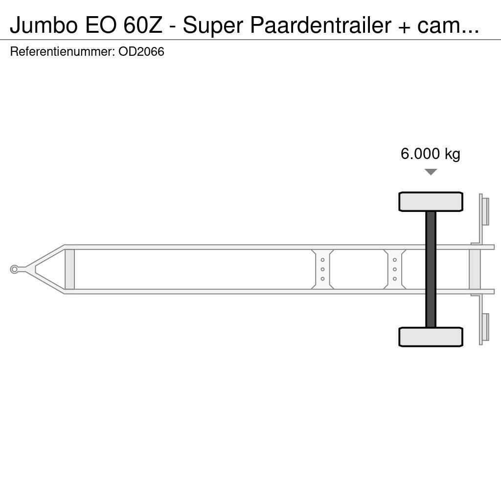 Jumbo EO 60Z - Super Paardentrailer + camper GEEN BTW! Prikolice za prevoz živine