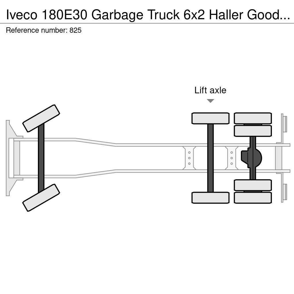 Iveco 180E30 Garbage Truck 6x2 Haller Good Condition Komunalni tovornjaki