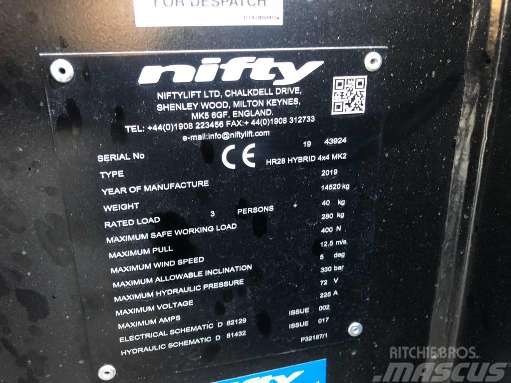 Niftylift HR28 Hybrid 4x4 MK2 Zglobne dvižne ploščadi